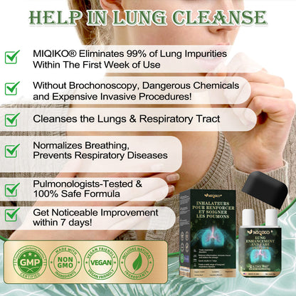 (Made and Shipped from the USA)✨️👨‍⚕️MIQIKO® The Lung Enhancement and Care Inhaler(🌈Recommended by lung specialists🌈)