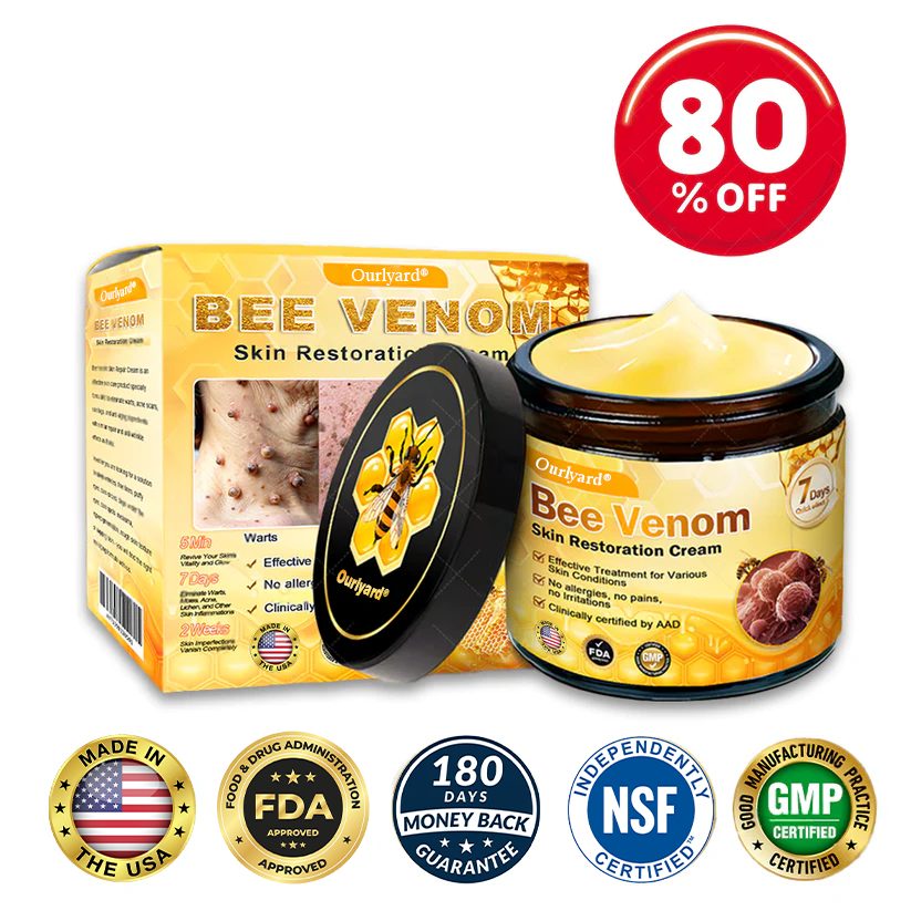 FDA Approved: Ourlyard® Bee Venom Skin Restoration Cream — 🔥Limited Time 80% OFF🔥