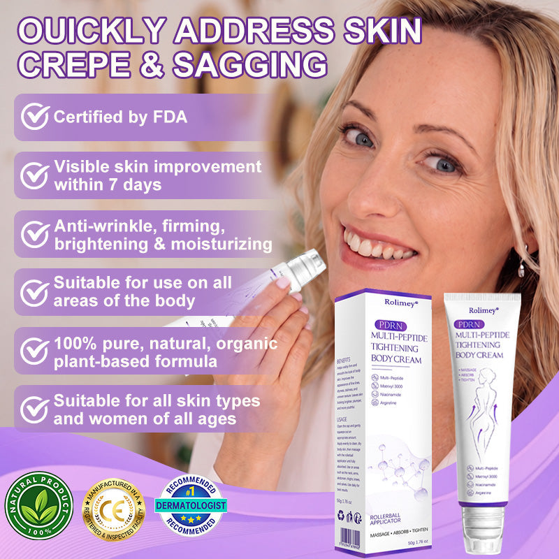 ✨Rolimey® PDRN Multi-Peptide Massaging Roller Cream - Anti-aging, Hydrating, Skin Firming & Lifting, Skin Repair, Even Tone, Acne and Dark Spot Treatment, Wart and Mole Removal, and Psoriasis Relief.