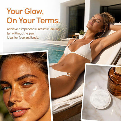 🌴Sun Free Glow Patches, GFOUK® Sun Free Glow Tanning Microdarts Patch, Tanning Patches for Face & Body Deep Hydration & Golden Bronze - Gentle Formula Suitable for All Skin Types