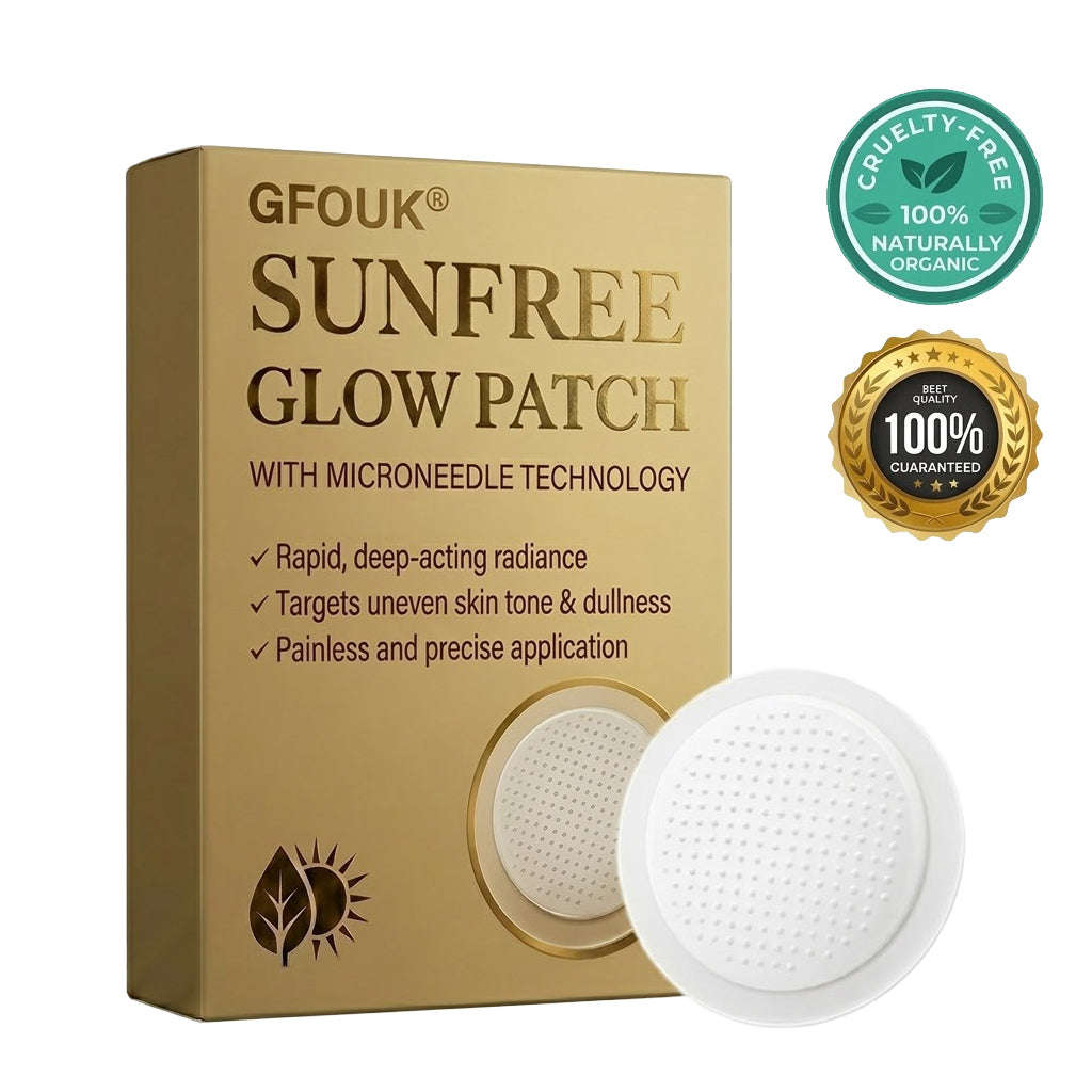 🌴Sun Free Glow Patches, GFOUK® Sun Free Glow Tanning Microdarts Patch, Tanning Patches for Face & Body Deep Hydration & Golden Bronze - Gentle Formula Suitable for All Skin Types