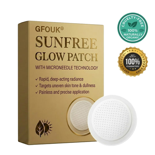 🌴Sun Free Glow Patches, GFOUK® Sun Free Glow Tanning Microdarts Patch, Tanning Patches for Face & Body Deep Hydration & Golden Bronze - Gentle Formula Suitable for All Skin Types
