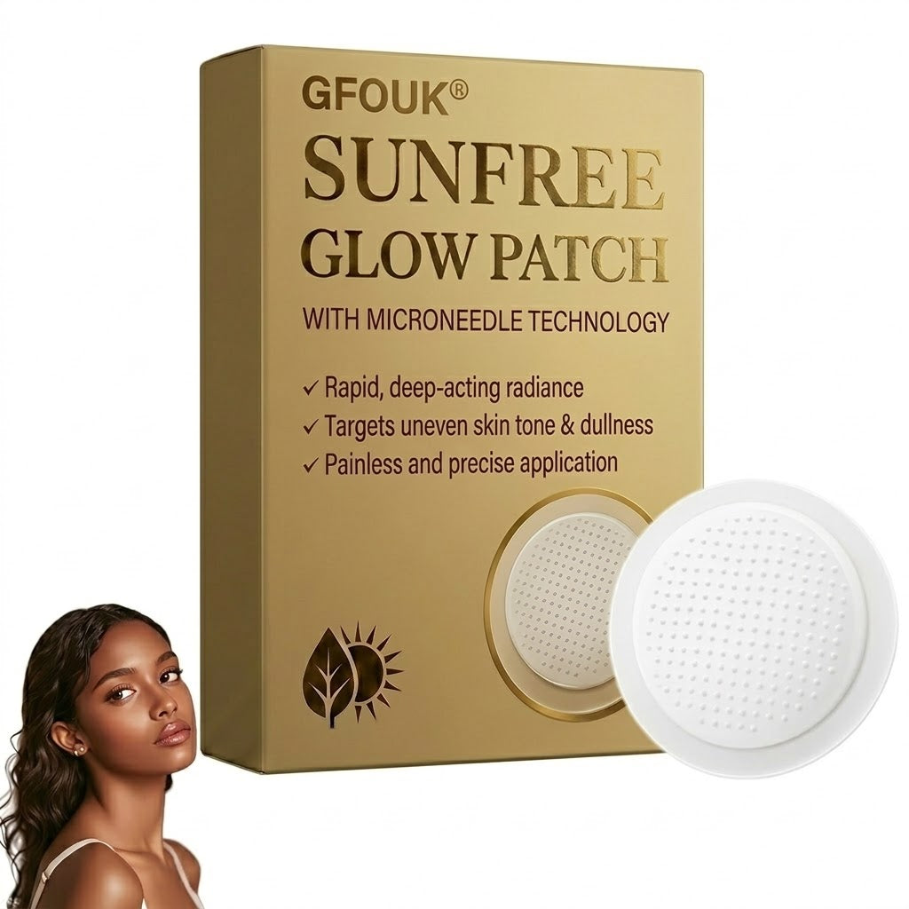 🌴Sun Free Glow Patches, GFOUK® Sun Free Glow Tanning Microdarts Patch, Tanning Patches for Face & Body Deep Hydration & Golden Bronze - Gentle Formula Suitable for All Skin Types