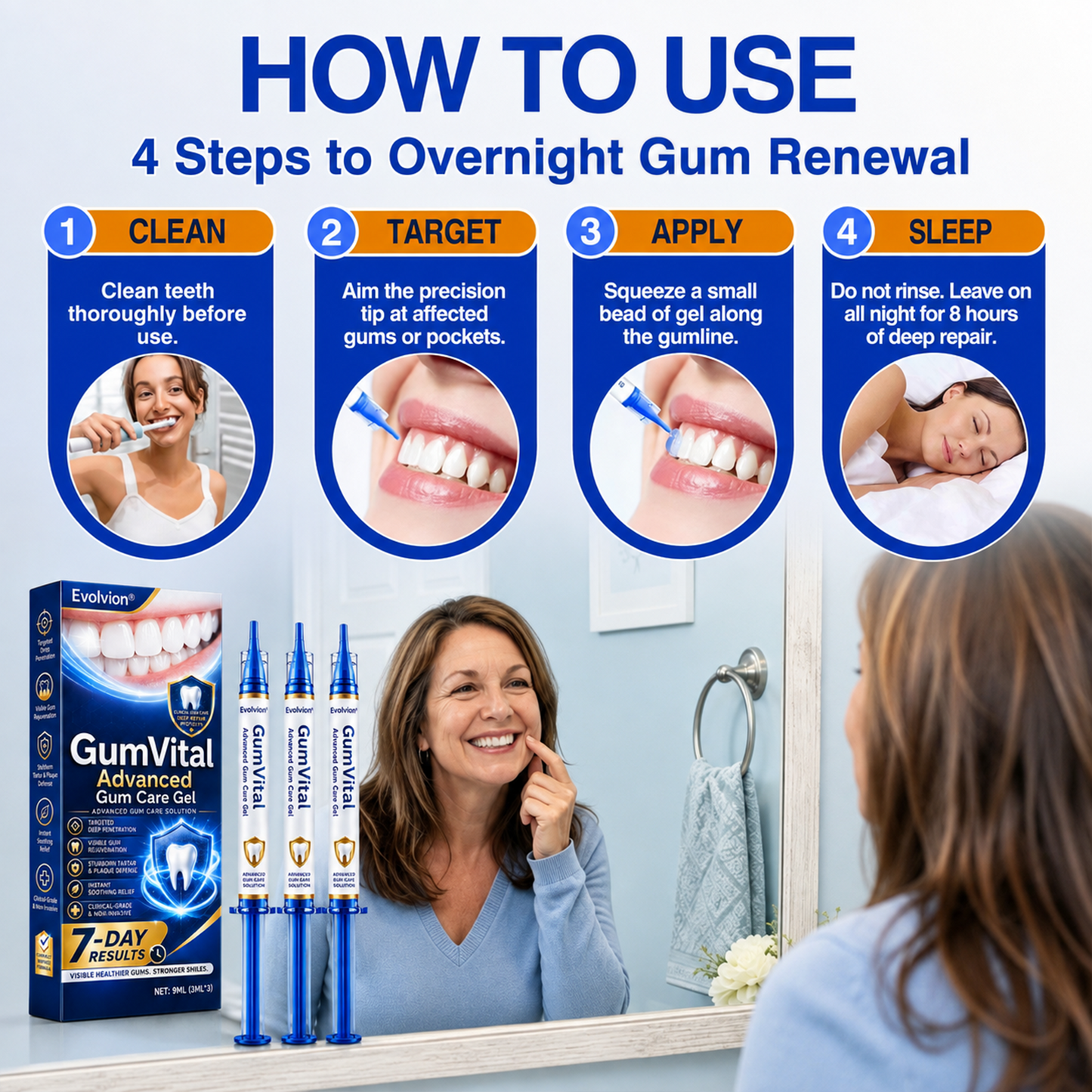❤️🦷Evolvion® GumVital Advanced Gum Care Gel🛡️🎁