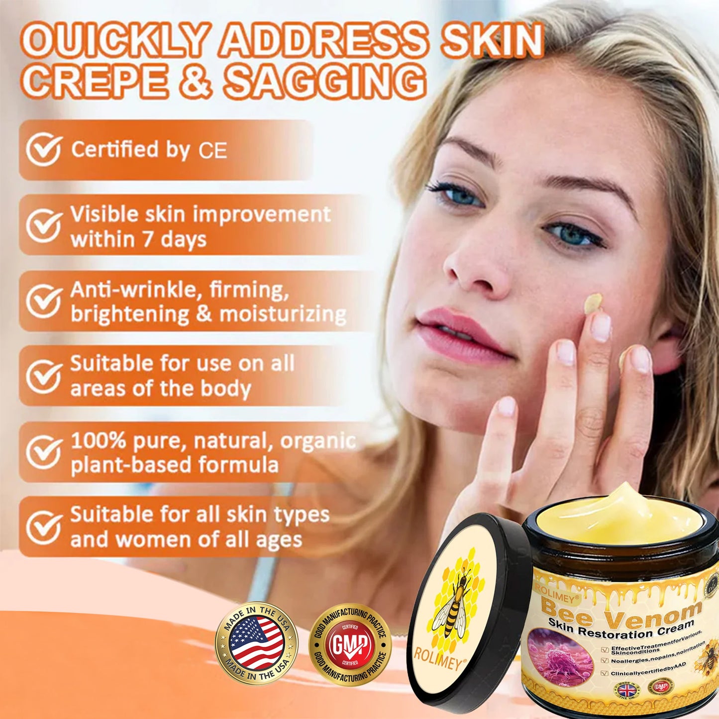 👨‍⚕️Dermatologist Recommended👨‍⚕️: Rolimey® Bee Venom Advanced Skin Rescue — Specifically Formulated for Paper-Thin, Fragile & Easy-Bruising Skin — 🔥Limited Time 80% OFF🔥