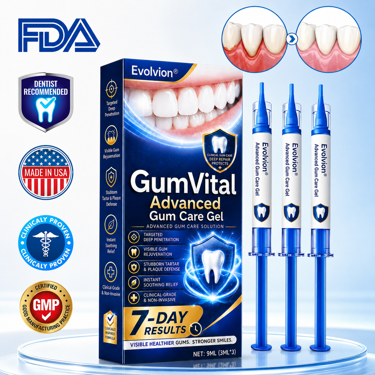 ❤️🦷Evolvion® GumVital Advanced Gum Care Gel🛡️🎁
