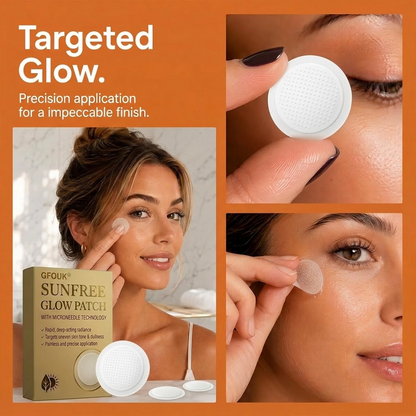 🌴Sun Free Glow Patches, GFOUK® Sun Free Glow Tanning Microdarts Patch, Tanning Patches for Face & Body Deep Hydration & Golden Bronze - Gentle Formula Suitable for All Skin Types